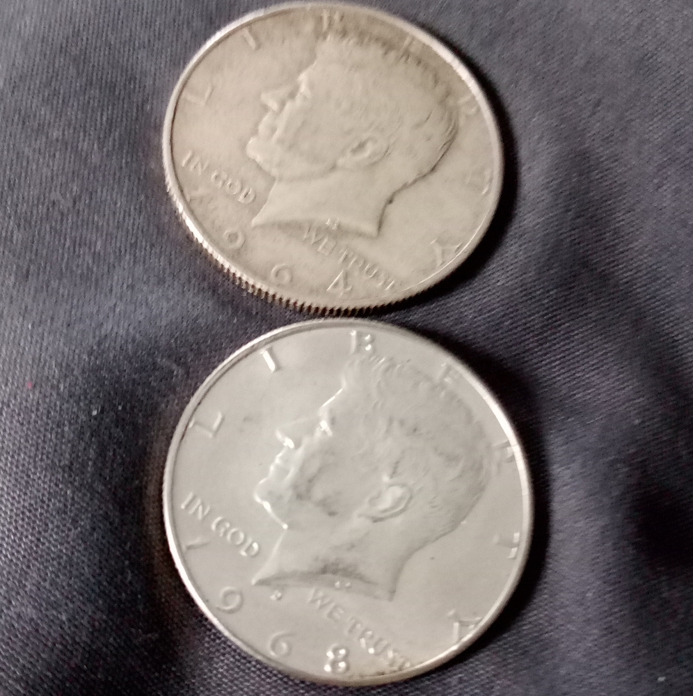 Silver Kennedy Half Dollar Coins